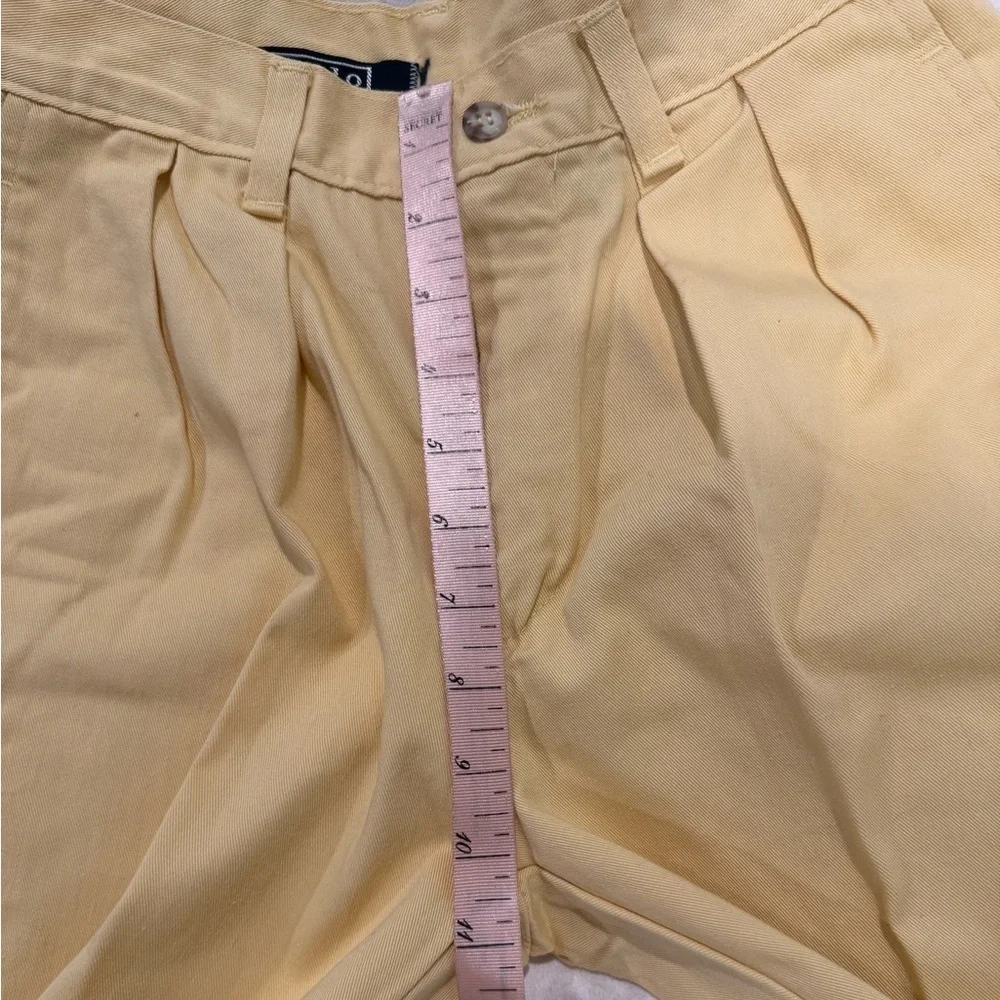 Ralph Lauren Yellow Chino pleated Pants Classic Cotton